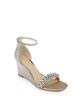 Women's Peggy Rhinestone Embellished Evening Wedge Sandals