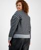 Trendy Plus Size Mock-Neck Zippered Sweater