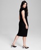 Women's Ribbed Sweater Mock-Neck Midi Dress, Created for Macy's