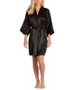 Women's Short Satin Wrap Robe Lingerie