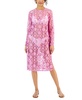 Women's Crochet Long-Sleeve Tunic Cover-Up, Created for Macy's