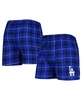 Men's Royal, Black Los Angeles Dodgers Ledger Flannel Boxers