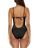 Women's Color Play Crochet Plunge-Neck One-Piece Swimsuit