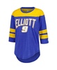 Women's Royal Chase Elliott Full Back Block 3/4-Sleeve Tri-Blend Top