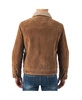 Men's Aaron Fitted Trucker Jacket Sherpa Collar Faux Leather Casual Coat