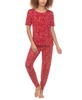 Women's Happy Place 2-Pc. Printed Pajamas Set