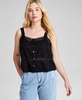 Women's Woven Crochet Tank Top, Created for Macy's 