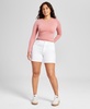 Women's Long-Sleeve Seamless Crewneck Top, Created for Macy's