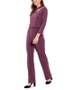 Women's Loop-Neck Blouson Jersey Jumpsuit