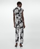 Women's Bow Detail Printed Jumpsuit