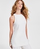 Women's Textured Sleeveless Crewneck Tunic, Created for Macy's