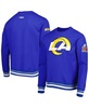 Men's Royal Los Angeles Rams Mash Up Pullover Sweatshirt