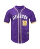 Men's Justin Jefferson Purple Minnesota Vikings Baseball Button-Up Shirt