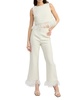 Women's Arden High-Rise Feather-Trim Pants