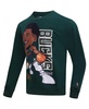 Men's Giannis Antetokounmpo Hunter Green Milwaukee Bucks Avatar Pullover Sweatshirt