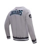 Men's Heather Gray Jacksonville Jaguars Crest Emblem Pullover Sweatshirt