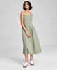 Women's Square-Neck Nylon Midi Dress, Exclusively at Macy's