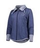 Women's Heathered Navy Dallas Cowboys Sport Sun Fade Full-Zip Sweatshirt