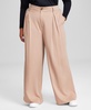 Trendy Plus Size Easy Wide-Leg Trousers