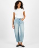 Women’s High-Rise Barrel-Leg Jeans, Created for Macy’s 