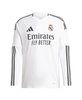 Men's White Real Madrid 2024/25 Home Replica Long Sleeve Jersey