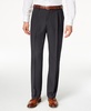 Men's ECLO Stria Classic Fit Pleated Hidden Expandable Waistband Dress Pants