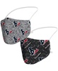 Men's and Women's Houston Texans Camo Face Covering 2-Pack