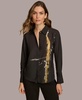 Women's Printed Long-Sleeve Button Down Shirt