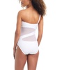 Women's One-Shoulder Mesh Cutout Swimsuit, Created for Macy's 