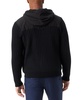 Men's Mixed Media Zip-Front Hooded Sweater Jacket