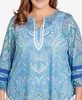 Plus Size Paisley Burnout Lace Top