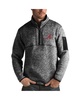 Men's Black Alabama Crimson Tide Fortune Half-Zip Sweatshirt