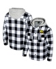 Men's Black/White Iowa Hawkeyes Buffalo Plaid Full-Zip Jacket