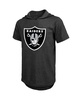 Men's Threads Darren Waller Black Las Vegas Raiders Player Name and Number Tri-Blend Hoodie T-shirt