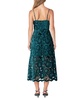 Women's Velvet Lace Midi Dress