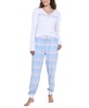 Women's Travel Day Henley Fleece Pajama Set