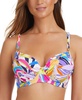 Women's Living Color Over-The-Shoulder Molded-Cup Bikini Top