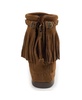 Women's Suede High Top Back Zip Boots