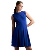 Women's Sleeveless Scuba Crepe Pleated Dress