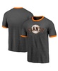 Men's Black San Francisco Giants Ringer Tri-Blend T-Shirt