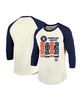 Men's Threads Cream, Navy Houston Astros 2022 American League Champions Yearbook Tri-Blend 3/4 Raglan Sleeve T-shirt