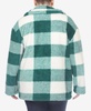 Plus Size Plaid Shacket Jacket