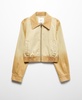 Women's Worn-Effect Bomber Jacket