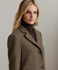 Petite Notched-Collar Walker Coat