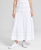 Women's Tie-Waist Lace-Inset Maxi Skirt, Created for Macy's  