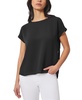 Women's Short-Sleeve Button-Detail Top