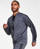 Men's Tricot Heathered Logo Track Jacket