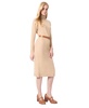 Women's Turtleneck Belted Long-Sleeve Dress