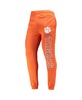 Men's Orange, Charcoal Clemson Tigers Meter Long Sleeve Hoodie T-shirt and Jogger Pants Set