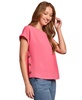 Petite Side-Button Cap-Sleeve Top